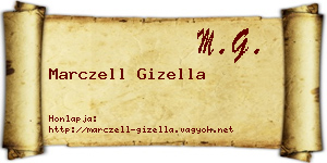 Marczell Gizella névjegykártya